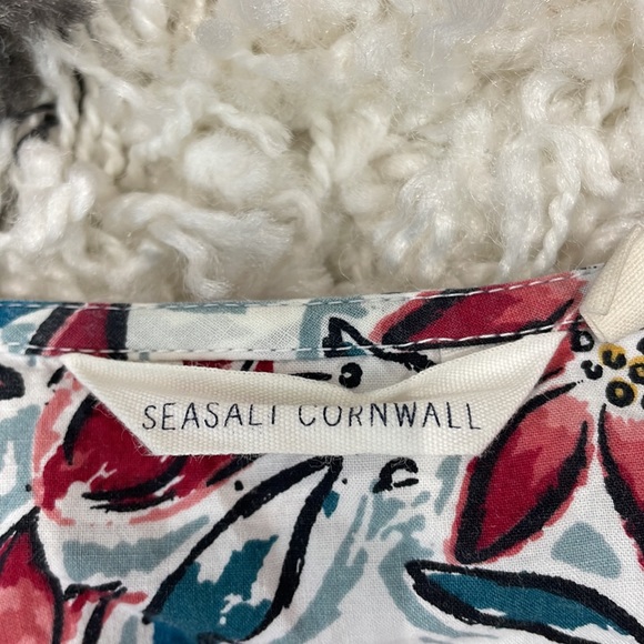 SEASALT Cornwall dress sleeveless Uk size 8 floral cotton summer fit flare Vgc - Picture 8 of 9